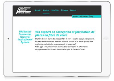 Anugo-RPC fibres de verre-web